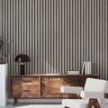 Gris-noir Vintage wallpaper - Gris