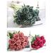 Lloopyting Clearance Gifts for Mom Room Decor Artificial Rose Flowers Simulation Rose Wedding Bouquetss Fake Floral Rose Flower Silk Flower Hand Tied Bouquet Pink Fake Flowers Pink 51*2*2cm