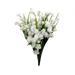 Dinmmgg 2Pcs Artificial Flowers Outdoor UV Resistant Plants Plastic-Greenery Artificial Flower Hanging Baskets for Outside Daffodils Artificial Flowers Artificial Flowers for Outdoor Flowers