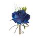 Thinsont Elegant Handcrafted Wedding Corsages Eye-Catching Detail Groomsmen Wedding Roses White Rose Corsage navy blue