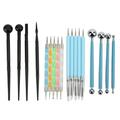 18 Pcs Clay Tools DIY Handicraft Multipurpose Pottery Clay Sculpting Auxiliary Modeling Tool Set