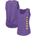 Women's Columbia Purple LSU Tigers Cades Cape Omni-Wick Tri-Blend Tank Top