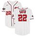 Juan Soto Washington Nationals Player-Issued #22 White Jersey from the 2022 MLB Season