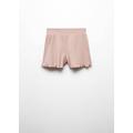 Cotton drawstring waist shorts pink - Kids - 5-6 years - MANGO KIDS