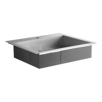American Standard 18SB6252211 Edgewater 25" x 22" 18 Gauge Stainless Steel One Compartment Dual Mount ADA Sink