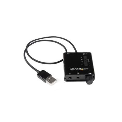 StarTech.com USB Audio Adapter - Externe Soundkarte mit SPDIF Digital und Stero Mic Schwarz