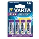 Varta 4x AA Lithium Einwegbatterie