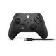 Microsoft Xbox Wireless Controller + USB-C Cable Schwarz Gamepad Analog / Digital PC, One, One S, X, Series X