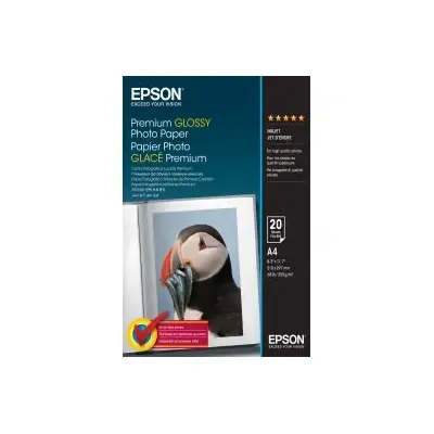 Epson Premium Glossy Photo Paper - A4 20 Blätter