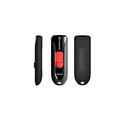 Transcend JetFlash 590 64GB USB-Stick USB Typ-A 2.0 Schwarz