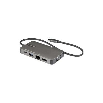 StarTech.com USB-C Multiport Adapter - auf 4K 30Hz HDMI oder 1080p VGA USB Typ-C Mini Dock mit 100W Power Delivery Passt