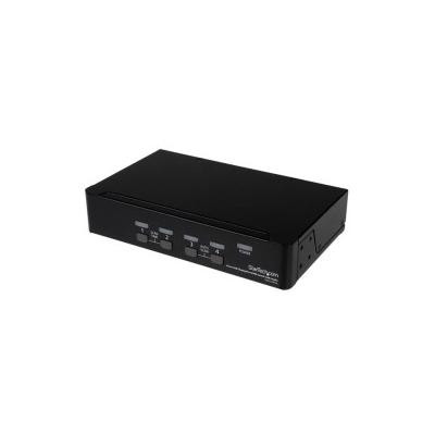StarTech.com 4 Port DisplayPort USB KVM Switch mit Audio - Desktop Umschalter