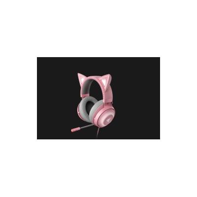 Razer Kraken Kitty Kopfhörer Kabelgebunden Kopfband Gaming Grau, Pink