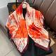 xcm Square Silk Scarf For Women Summer Korean Style Lightweight Shawl Sunscreen Shawl Travel Coat