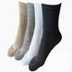 pairs Womens Plain Flat Knit Toe Socks Suitable For Daily Leisure And Sports Activities