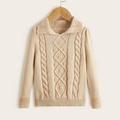 Toddler Girls Cable Knit Jumper