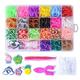 set pcs Colored Rubber Bands Diy Kit Colors Loom Bands Set Weaving Crochet Supplies For Diy Bracelet Perfect Gift For Beginners Colors Random