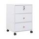 Mobile File Cabinet With Drawers Under Desk Storage Unit Filing Cabinet Pedestal On Casters Bedside Drawers With Wheels HxWxD X X Cm