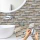 pcs d Vinyl Selfadhesive Tile Stickers Artificial Pebble Ceramic Tile Wallpaper Waterproof Kitchen Bathroom Home Wall Decor x Inches