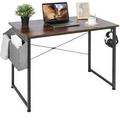 cm Small Computer Desk Home Office Writing Desk Modern Industrial Working Desk With Storage Bag Sturdy Wooden PC Laptop Table Simple Computer Table Fo