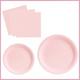 pcsSet Light Pink Disposable Plates And Napkins Light Pink Plates And Napkins Party Supplies For Guests Disposable Paper Plate Party Dinnerware For B