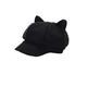 Pcs Beret Hat Duck Tongue Cap Winter Warmer Hat Octagonal Cap Fashion Version Female Lady Girl Short Eaves Classic Cute Cats Ears Hat Painter Hat