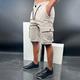 Mens Drawstring Waist Cargo Shorts