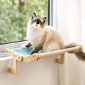 MEWOOFUN Cat Hammock Radiator DualUse Cat Window Hammock For Indoor Cats Adjustable Wood Cat Radiator Beds Cat Window Beds Holds Up kg xcm