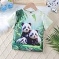 Young Girls Panda Print Casual Fashion TShirt For Parties And Daily Wear In Summer