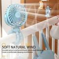 PCS Creative Fan For Cart Stroller Fan Portable Outdoor Fan Clip On For Baby USB Rechargeable Handheld Electric Fan For Home Speeds