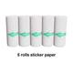 Rolls White Mini Printer Thermal Paper Label Sticker Colorful Adhesive Selfadhesive Paper for Wireless Photo Inkless Printer mm