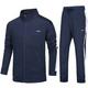 Mens Casual Sports Suit With Zip Jacket And Pants Gym Clothes Men Athletic Suit Tracksuit