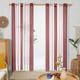 Deconovo Pcs Net Curtains In Sheer Panels Voile Curtains Eyelet Semi Transparent Soft Decorative Striped Sheer Curtains For Living Room Bedroom And