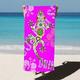 pc Bohemian Lizard Pattern Printed Microfiber Beach Towel Multipurpose Beach Mat Sunscreen Towel Lightweight Suitable For Swimming Camping Sports Beac