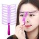 Eyebrow CardPcs Fashion Purple Eyebrow Template For Makeup Eyebrow Template Set Eyebrow Shaping Helper Makeup Tool