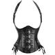 pc Womens Halter Pu Leather Waist Slimming Body Shaper Top