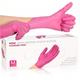 pcspack Pink Nitrile Gloves Medium Size Highly Elastic And Thick Rubber Foodgrade Gloves Suitable For Nail Art Kitchen Hairdressing Embroidery Car Mai