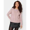 M&Co Pale Pink Cable Jumper