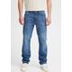 Regular-fit-Jeans BLEND "Jeans Rock fit" Gr. 33, Länge 34, blau (middle blue) Herren Jeans Regular Fit
