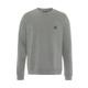 Sweatshirt CONVERSE "STANDARD FIT CORE CHUCK PATCH CREW" Gr. XXL, grau (vintage grey) Herren Sweatshirts