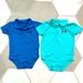 Under Armour One Pieces | 2 Under Armour Baby Onesies | Color: Blue/Green | Size: 3/6 And 6/9 Months