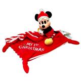 Disney Toys | Disney Baby My First Christmas Mickey Mouse Santa Lovey Security Blanket Stripes | Color: Red/White | Size: 10 Inch
