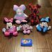 Disney Toys | Disney Minnie & Mickey Mouse Plush Stuffed Toy Dolls Lot | Color: Black/Red | Size: Variety