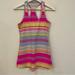 Lululemon Athletica Tops | Lululemon Racerback Tank Rainbow Pink Yellow Striped Active Top | Color: Orange/Pink | Size: M