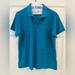 Adidas Tops | Adidas Womens Large Blue Short Sleeve Climacool Polo Shirt Lightweight Golf | Color: Blue | Size: L