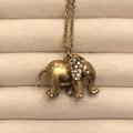 J. Crew Jewelry | J.Crew | Elephant Pendant Necklace | 30” Length | Color: Gold | Size: Os