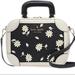 Kate Spade Bags | Kate Spade Traveler Trunk Crossbody Bag Daisy Flowers Black | Color: Black/White | Size: Os