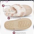 Jessica Simpson Shoes | Jessica Simpson- Faux Fur House Slippers Women Size Small | Color: Cream/White | Size: 7