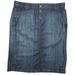 J. Crew Skirts | J Crew Denim Pencil Skirt Sz 4 | Color: Blue | Size: 4