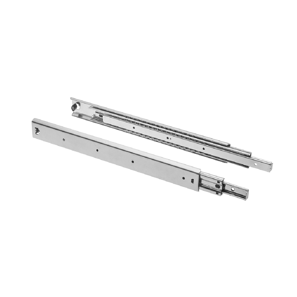 MS Beschläge Teleskopauszug Vollauszug 100kg belastbar 1 Paar Schubladenauszüge Stahl 600mm Image